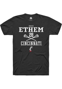 gracie ethem Black Cincinnati Bearcats NIL Sport Icon Short Sleeve T Shirt