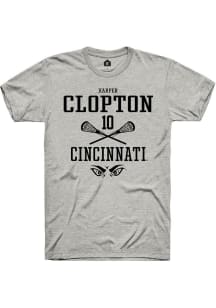 Harper Clopton Ash Cincinnati Bearcats NIL Sport Icon Short Sleeve T Shirt