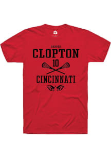 Harper Clopton Red Cincinnati Bearcats NIL Sport Icon Short Sleeve T Shirt