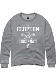 Harper Clopton Rally Mens Graphite Cincinnati Bearcats NIL Sport Icon Crew Sweatshirt