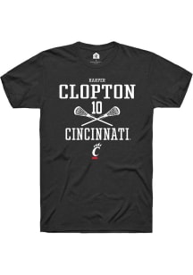 Harper Clopton Black Cincinnati Bearcats NIL Sport Icon Short Sleeve T Shirt