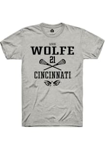 Lexie Wolfe Ash Cincinnati Bearcats NIL Sport Icon Short Sleeve T Shirt