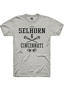 Paige Selhorn  Cincinnati Bearcats Ash Rally NIL Sport Icon Short Sleeve T Shirt