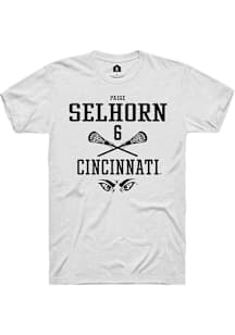 Paige Selhorn  Cincinnati Bearcats White Rally NIL Sport Icon Short Sleeve T Shirt