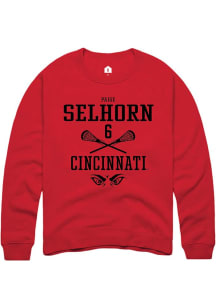 Paige Selhorn Rally Mens Red Cincinnati Bearcats NIL Sport Icon Crew Sweatshirt