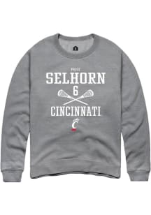 Paige Selhorn Rally Mens Graphite Cincinnati Bearcats NIL Sport Icon Crew Sweatshirt