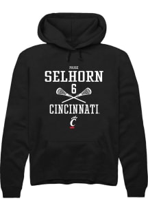 Paige Selhorn Rally Mens Black Cincinnati Bearcats NIL Sport Icon Hooded Sweatshirt