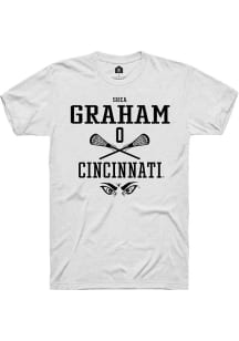 Shea Graham White Cincinnati Bearcats NIL Sport Icon Short Sleeve T Shirt