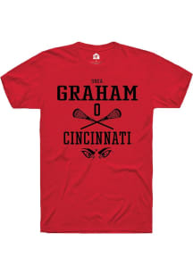 Shea Graham Red Cincinnati Bearcats NIL Sport Icon Short Sleeve T Shirt