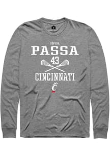 Sophia Passa Rally Mens Graphite Cincinnati Bearcats NIL Sport Icon Tee