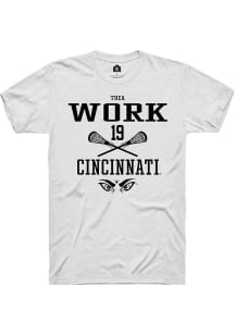 Thea Work White Cincinnati Bearcats NIL Sport Icon Short Sleeve T Shirt