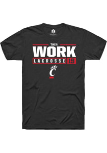 Thea Work  Cincinnati Bearcats NIL Stacked Box Short Sleeve T Shirt