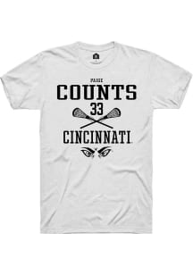 Veronica Counts White Cincinnati Bearcats NIL Sport Icon Short Sleeve T Shirt