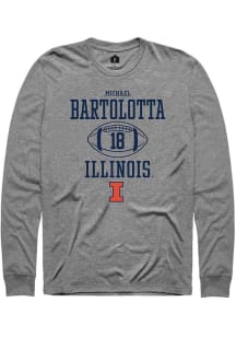 Michael Bartolotta Rally Mens Graphite Illinois Fighting Illini NIL Sport Icon Tee