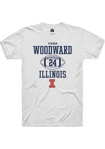 Vernon Woodward White Illinois Fighting Illini NIL Sport Icon Short Sleeve T Shirt