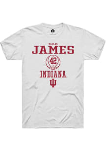 Dallas James White Indiana Hoosiers NIL Sport Icon Short Sleeve T Shirt