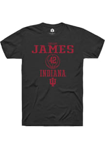 Dallas James Black Indiana Hoosiers NIL Sport Icon Short Sleeve T Shirt
