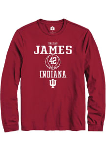 Dallas James Rally Mens Red Indiana Hoosiers NIL Sport Icon Tee