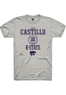 David Castillo Ash K-State Wildcats NIL Sport Icon Short Sleeve T Shirt