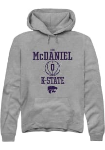 Dug McDaniel Rally Mens Graphite K-State Wildcats NIL Sport Icon Hooded Sweatshirt