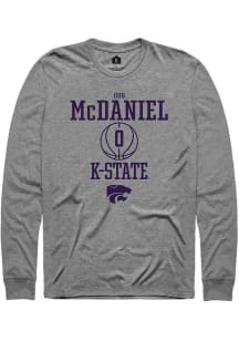 Dug McDaniel Rally Mens Graphite K-State Wildcats NIL Sport Icon Tee