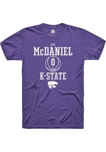 Dug McDaniel Purple K-State Wildcats NIL Sport Icon Short Sleeve T Shirt