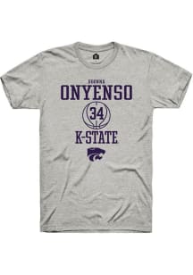 Ugonna Onyenso Ash K-State Wildcats NIL Sport Icon Short Sleeve T Shirt