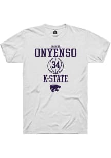 Ugonna Onyenso White K-State Wildcats NIL Sport Icon Short Sleeve T Shirt