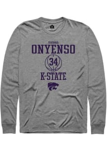 Ugonna Onyenso Rally Mens Graphite K-State Wildcats NIL Sport Icon Tee