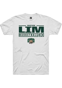 Madison Lim  Ohio Bobcats White Rally NIL Stacked Box Short Sleeve T Shirt