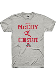 Brielle McCoy Ash Ohio State Buckeyes NIL Sport Icon Short Sleeve T Shirt