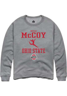 Brielle McCoy Rally Mens Graphite Ohio State Buckeyes NIL Sport Icon Crew Sweatshirt