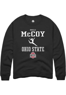 Brielle McCoy Rally Mens Black Ohio State Buckeyes NIL Sport Icon Crew Sweatshirt