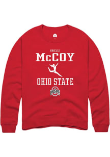 Brielle McCoy Rally Mens Red Ohio State Buckeyes NIL Sport Icon Crew Sweatshirt