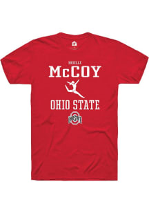 Brielle McCoy Red Ohio State Buckeyes NIL Sport Icon Short Sleeve T Shirt