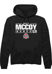 Brielle McCoy Rally Mens Black Ohio State Buckeyes NIL Stacked Box Hooded Sweatshirt