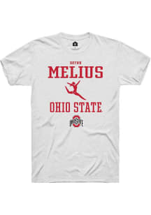 Brynn Melius White Ohio State Buckeyes NIL Sport Icon Short Sleeve T Shirt