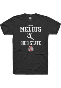 Brynn Melius Black Ohio State Buckeyes NIL Sport Icon Short Sleeve T Shirt