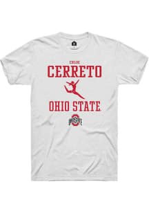 Chloe Cerreto White Ohio State Buckeyes NIL Sport Icon Short Sleeve T Shirt