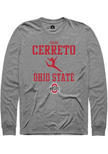 Chloe Cerreto Rally Mens Graphite Ohio State Buckeyes NIL Sport Icon Tee