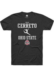 Chloe Cerreto Black Ohio State Buckeyes NIL Sport Icon Short Sleeve T Shirt