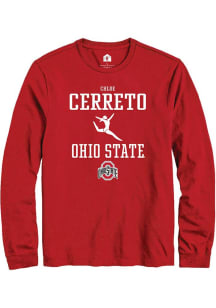 Chloe Cerreto Rally Mens Red Ohio State Buckeyes NIL Sport Icon Tee