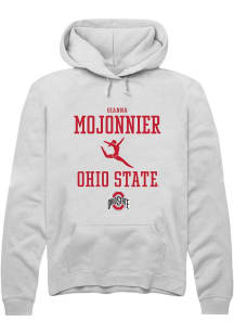 Gianna Mojonnier Rally Mens White Ohio State Buckeyes NIL Sport Icon Hooded Sweatshirt