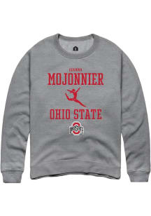 Gianna Mojonnier Rally Mens Graphite Ohio State Buckeyes NIL Sport Icon Crew Sweatshirt