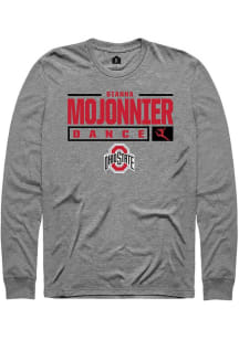 Gianna Mojonnier Rally Mens Graphite Ohio State Buckeyes NIL Stacked Box Tee