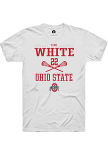 Liam White White Ohio State Buckeyes NIL Sport Icon Short Sleeve T Shirt