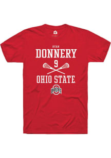 Ryan Donnery Red Ohio State Buckeyes NIL Sport Icon Short Sleeve T Shirt