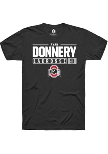 Ryan Donnery Black Ohio State Buckeyes NIL Stacked Box Short Sleeve T Shirt