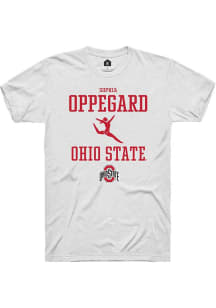 Sophia Oppegard White Ohio State Buckeyes NIL Sport Icon Short Sleeve T Shirt