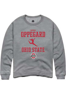 Sophia Oppegard Rally Mens Graphite Ohio State Buckeyes NIL Sport Icon Crew Sweatshirt